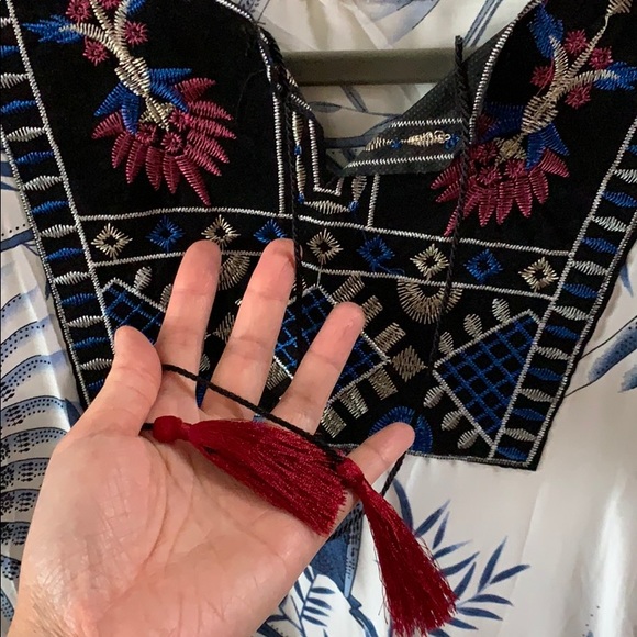 Boho Asian caftan swimsuit coverup - Picture 3 of 3